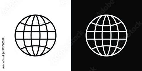 Globe icon Graphic vector set for ui design
