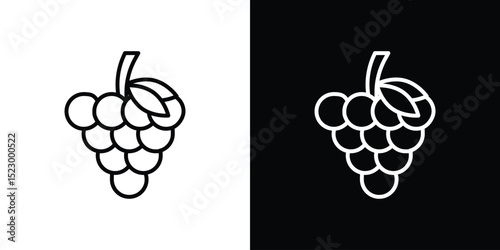 Grapes icon Graphic vector set for ui design