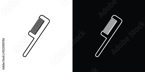 Hair brush icon Graphic vector set for ui design