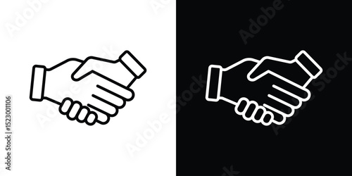 Handshake icon Graphic vector set for ui design