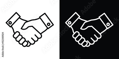 Handshake icon Graphic vector set for ui design