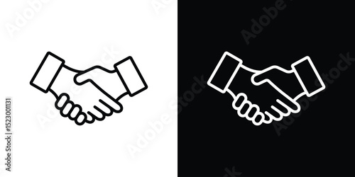 Handshake icon Graphic vector set for ui design