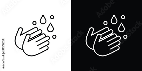 Handwashing icon Graphic vector set for ui design