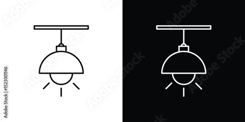 Hanging light icon Graphic vector set for ui design