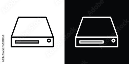 Hard Disk icon Graphic vector set for ui design