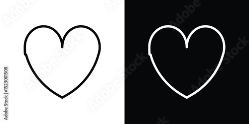 Heart icon Graphic vector set for ui design