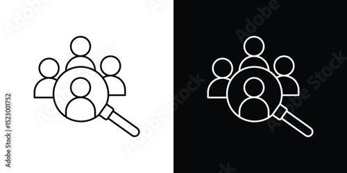 Hiring icon Graphic vector set for ui design