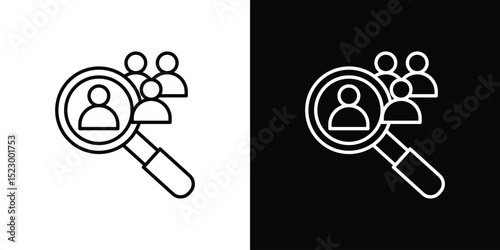 Hiring icon Graphic vector set for ui design