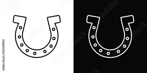Horseshoe icon Graphic vector set for ui design