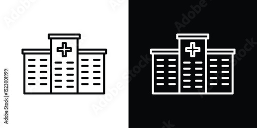 Hospital icon Graphic vector set for ui design