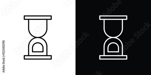 Hourglass end icon Graphic vector set for ui design