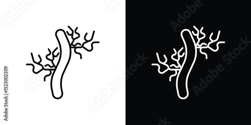 Human artery icon Graphic vector set for ui design