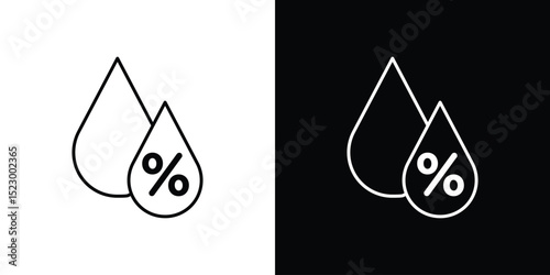 Humidity icon Graphic vector set for ui design