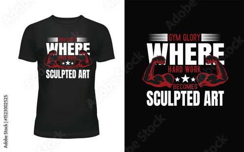 GYM men, women typographic t shirt vector Print on demand