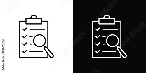 Inspection icon Graphic vector set for ui design