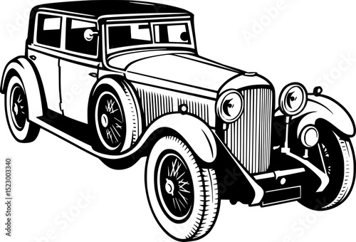 luxury  vintage old car 