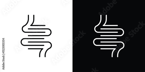Intestines icon Graphic vector set for ui design