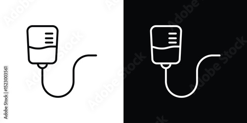 IV bag icon Graphic vector set for ui design