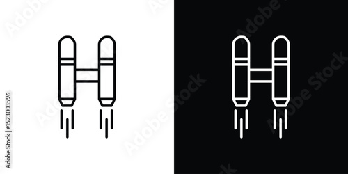 Jetpack icon Graphic vector set for ui design