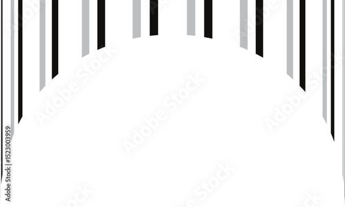 abstract simple black grey arch line pattern can be used background.