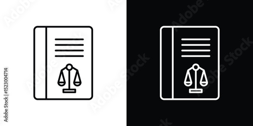 Law book icon Graphic vector set for ui design