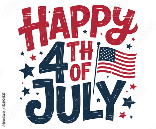 4th july independence day vector illustration

