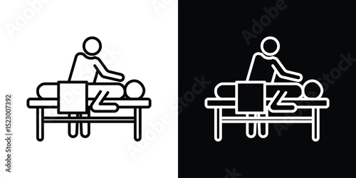 Massage icon Graphic vector set for ui design