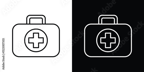Medical aid kit icon Graphic vector set for ui design