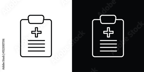 Medical history icon Graphic vector set for ui design