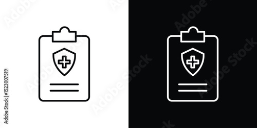 Medical insurance icon Graphic vector set for ui design