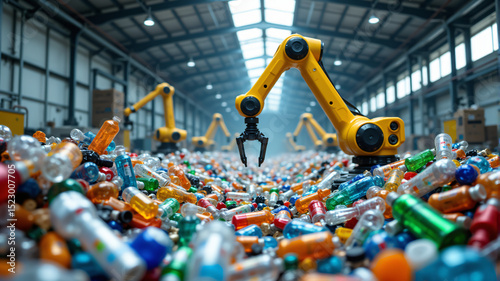 Automated Recycling Robots in Action photo