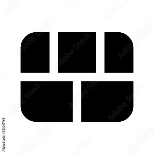 ai firewall glyph icon