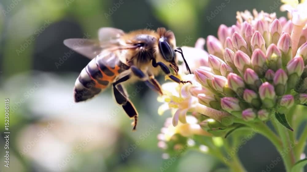 Bee Flying Toward a Flower Bee Flying Toward a Flower
