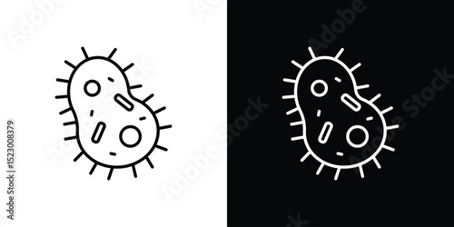 Microorganism icon Graphic vector set for ui design