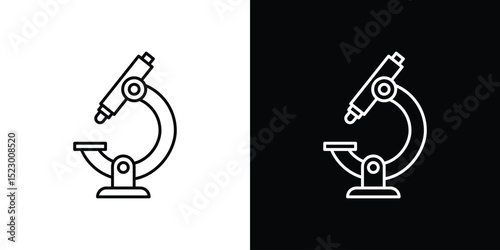 Microscope icon Graphic vector set for ui design
