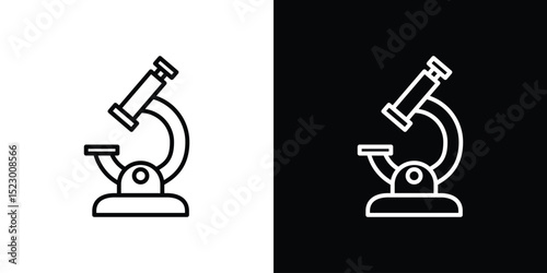 Microscope icon Graphic vector set for ui design