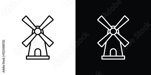 Mill sign icon Graphic vector set for ui design