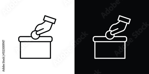 Money donation icon Graphic vector set for ui design