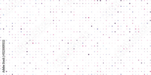 Subtle data visualization design with a soft pastel color palette featuring various sized dots scattered across a white backdrop, a modern and elegant graphic element