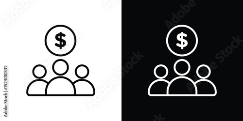 Mutual funds icon Graphic vector set for ui design