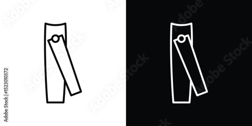 Nail clippers icon Graphic vector set for ui design