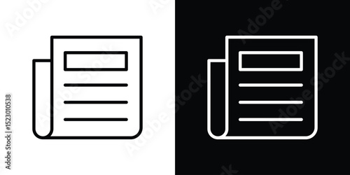 News icon Graphic vector set for ui design