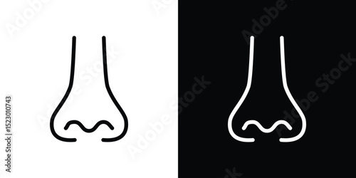 Nose icon Graphic vector set for ui design