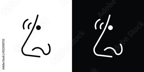 Nose pain icon Graphic vector set for ui design