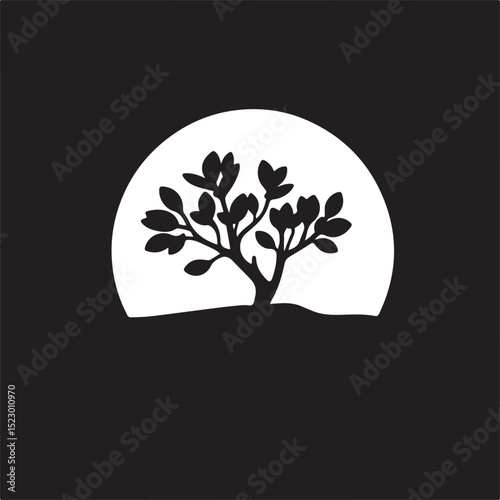  a minimalist manzanita silhouette