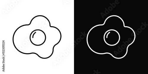 Omelet icon Graphic vector set for ui design