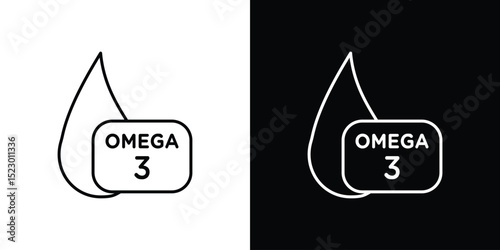 Omega icon Graphic vector set for ui design