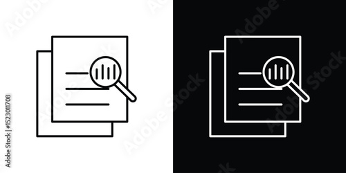 Overview icon Graphic vector set for ui design