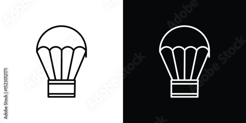 Parachute icon Graphic vector set for ui design