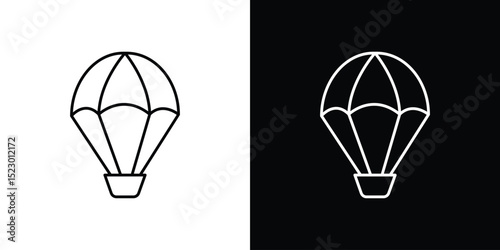 Parachute icon Graphic vector set for ui design